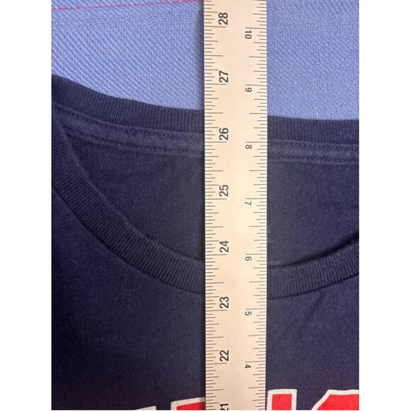 Men's NFL Team Apparel Patriots Long Sleeve T-Shirt Size M Navy - Picture 6 of 9